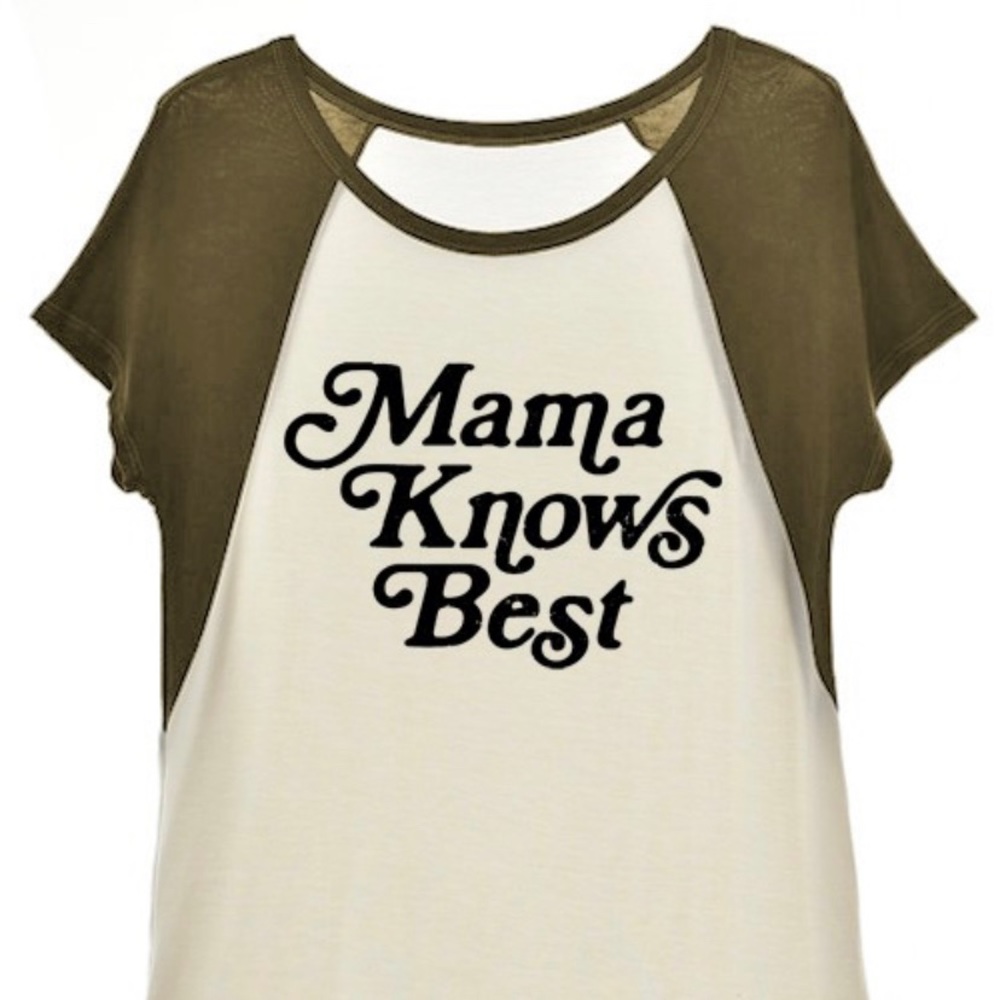Mama knows best graphic tee